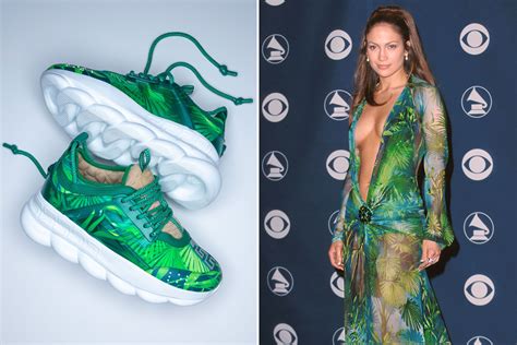 jlo green versace dress